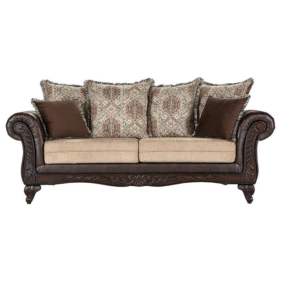 Elmbrook - Upholstered Rolled Arm Sofa