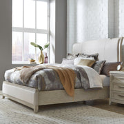 Belmar Upholstered Bed – Washed Taupe