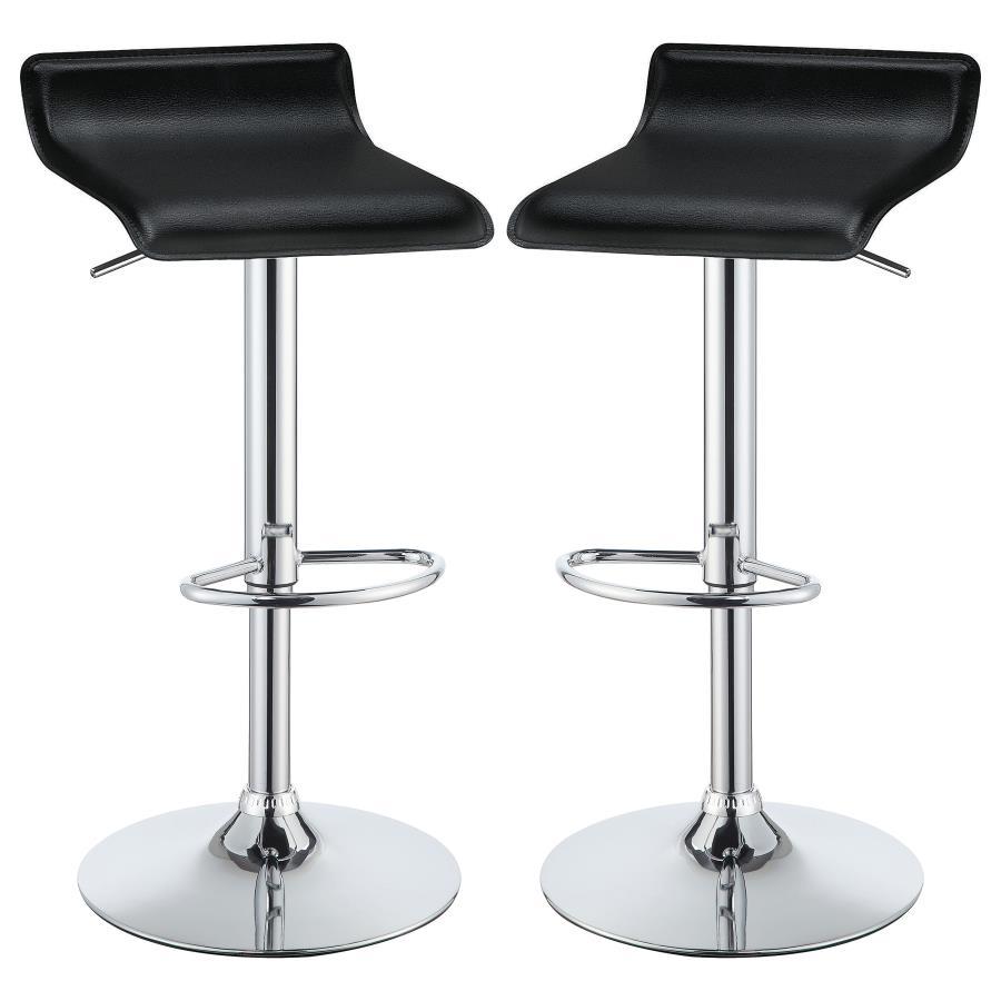 Bidwell Adjustable Upholstered Bar Stool Set of 2