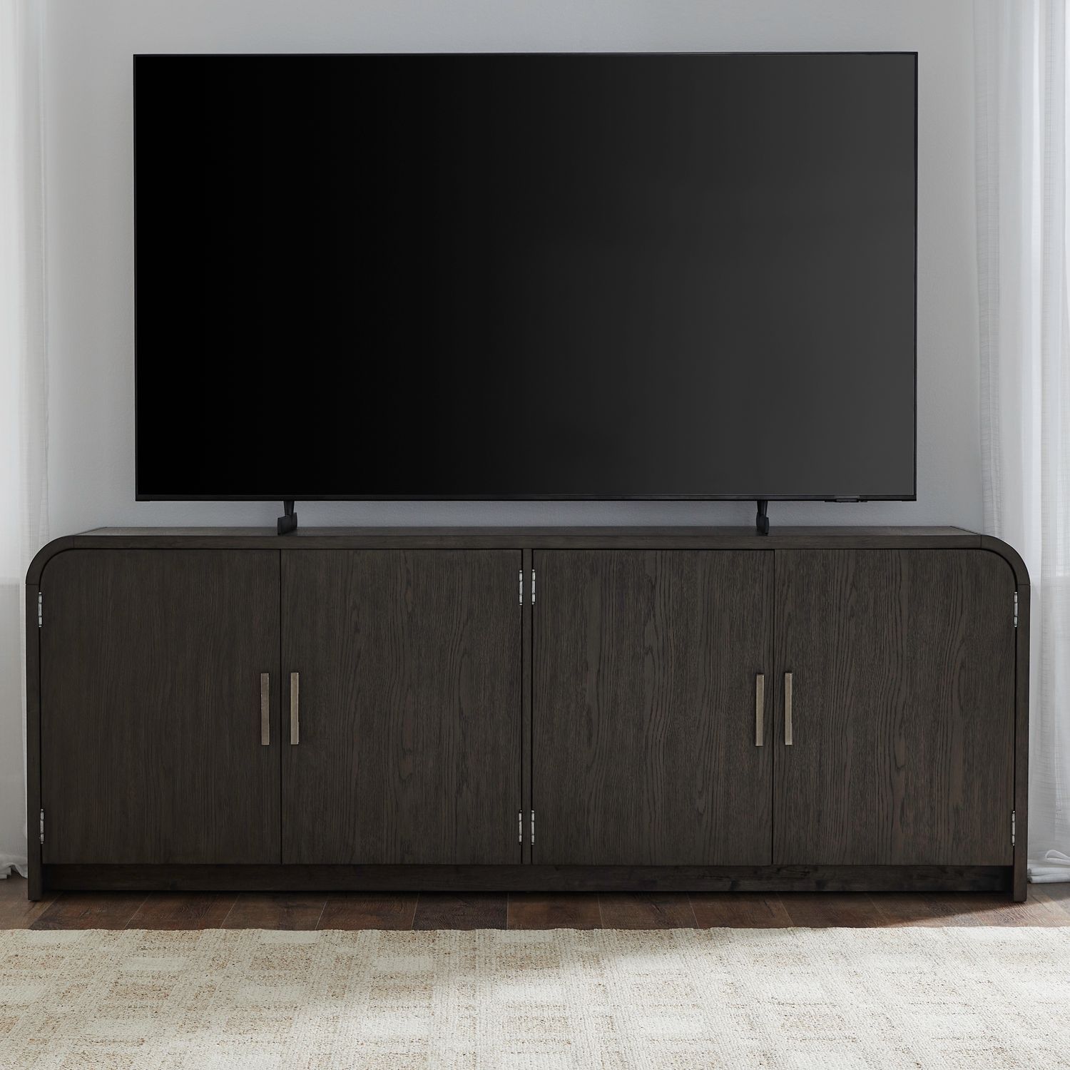 Perspectives - 82" TV Console - Brown