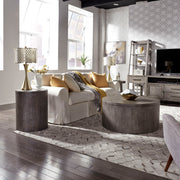 Modern Farmhouse 3 Piece Drum Table Set