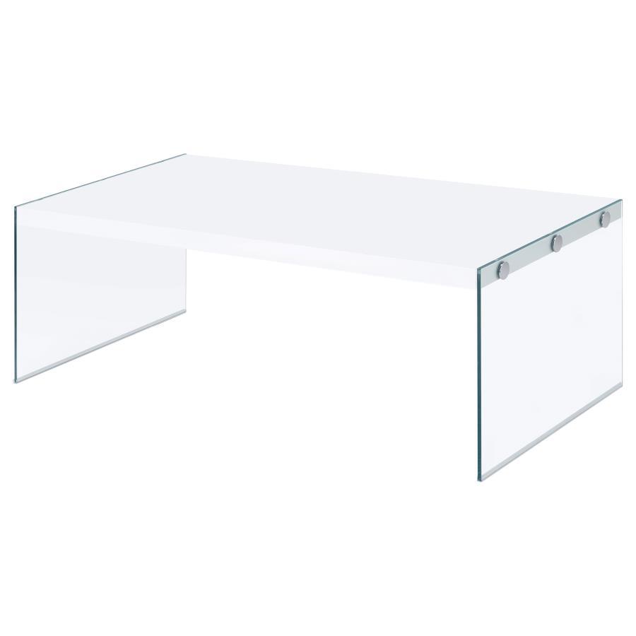 Opal Glass Frame Coffee Table & Side Table