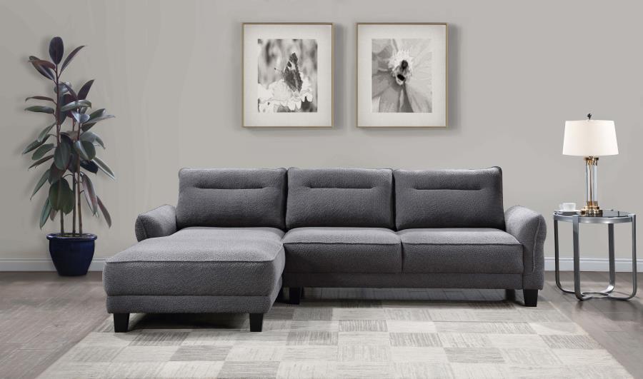 Caspian Upholstered Chaise Sectional Sofa