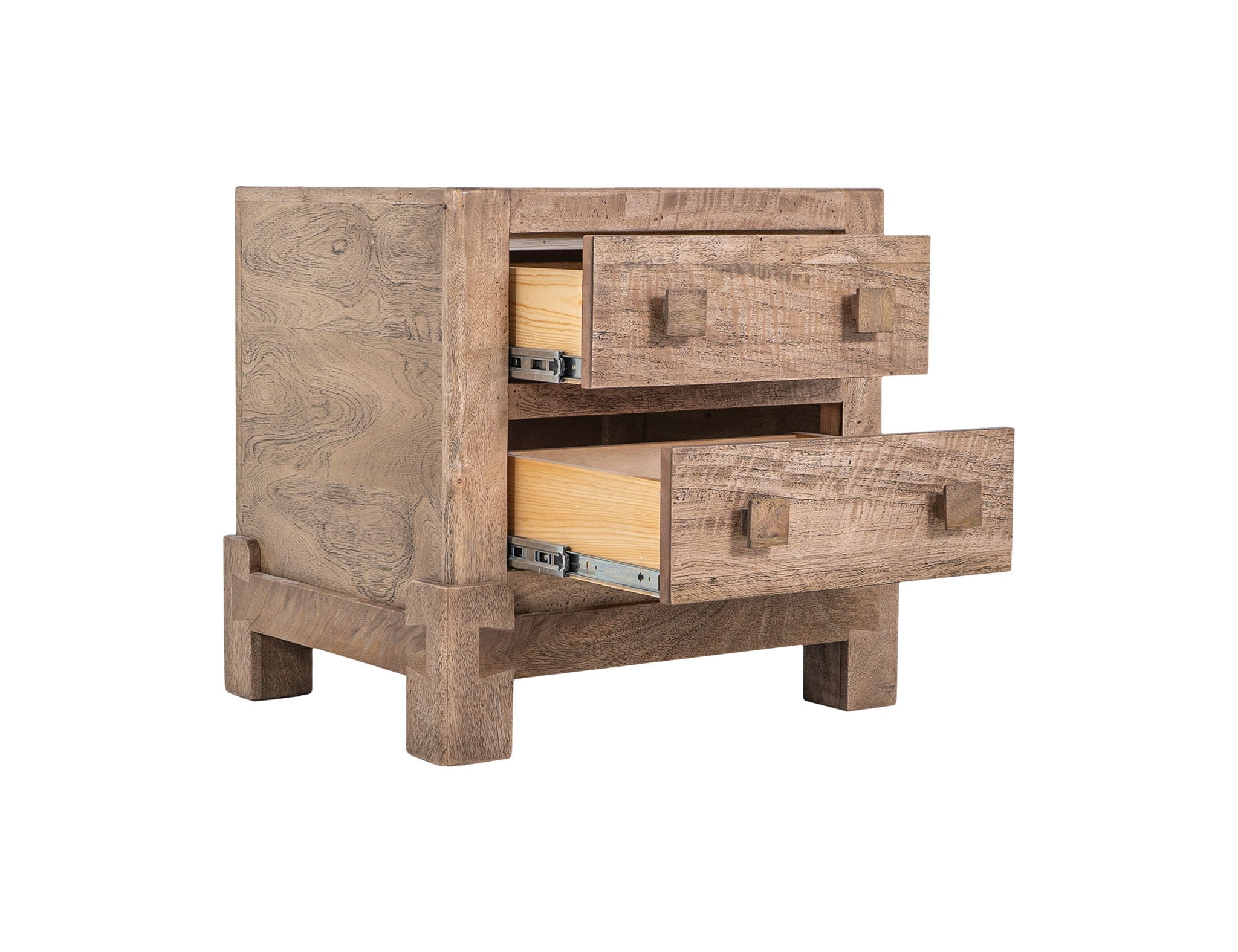 Atenas Nightstand in Desert Brown with 2 Drawers