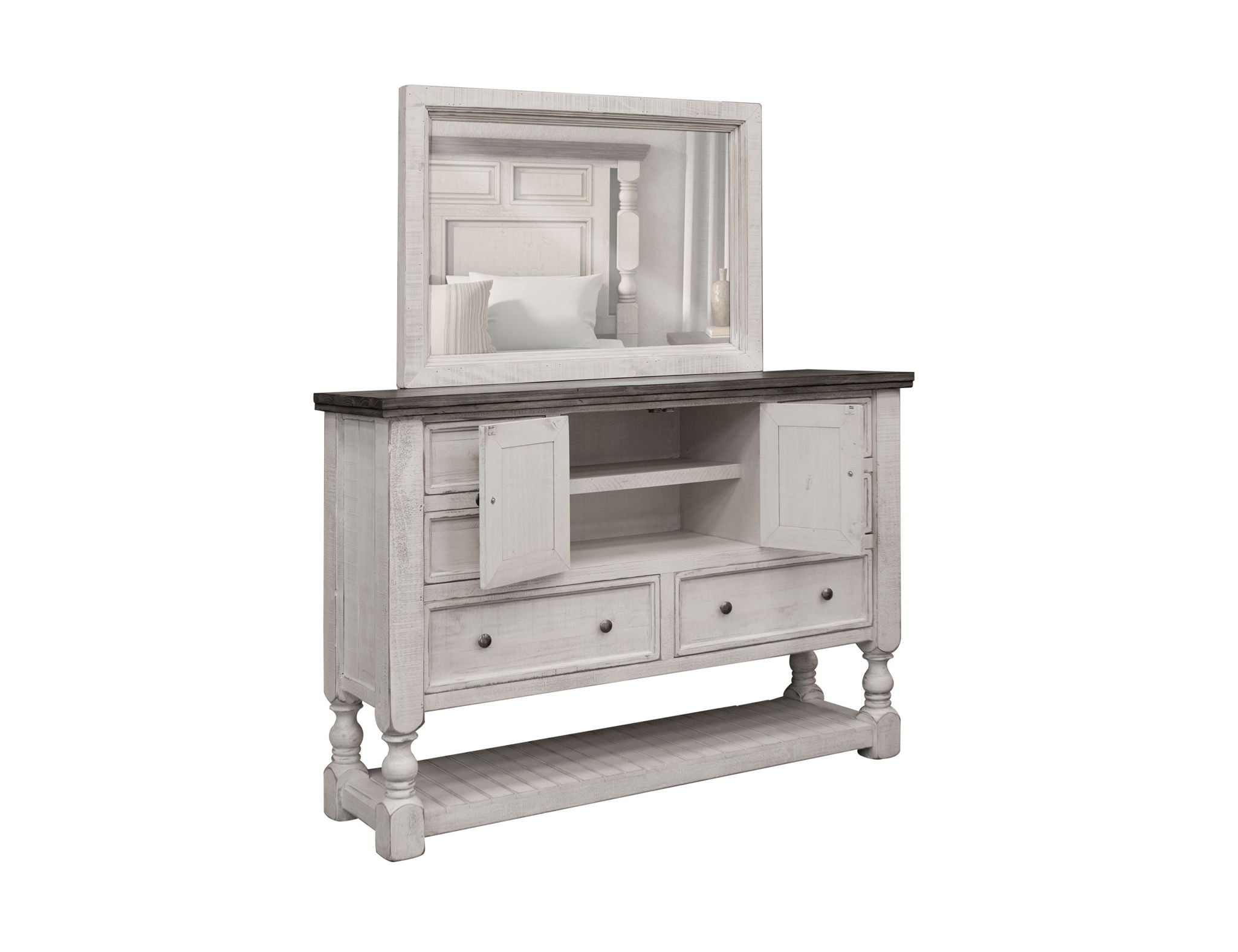 Stone - Dresser with 6 Drawers / 2 Doors