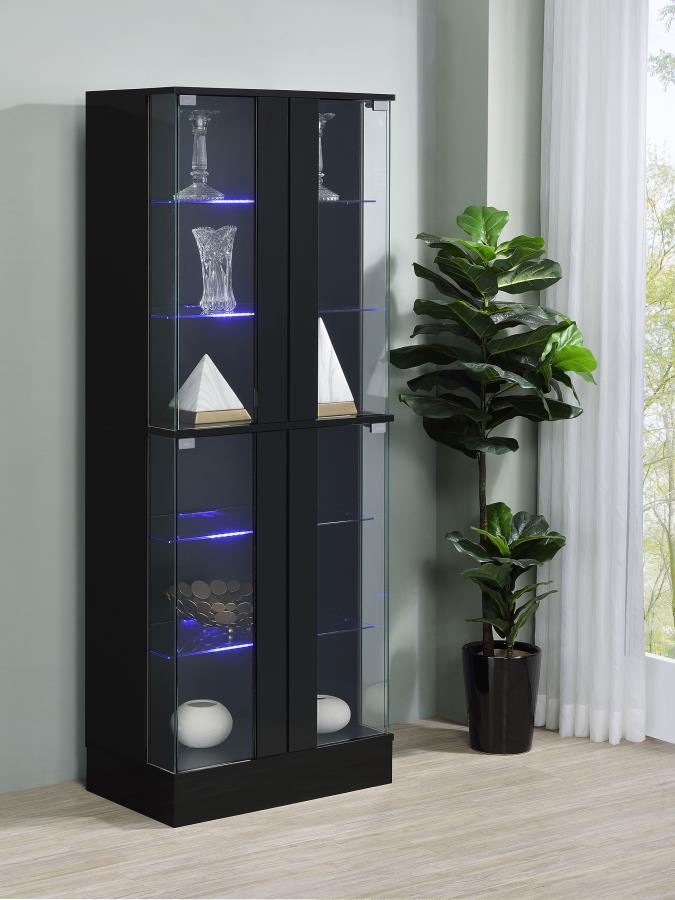 Cabra 4-Door LED Curio Display Cabinet