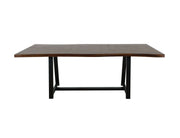 Walnut Trestle Dining Table in Walnut Brown