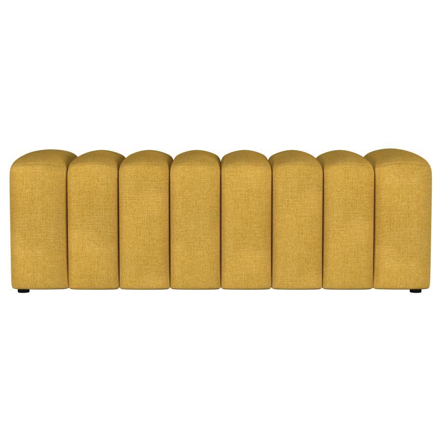 Summer Fabric Upholstered Tufted Accent Bench