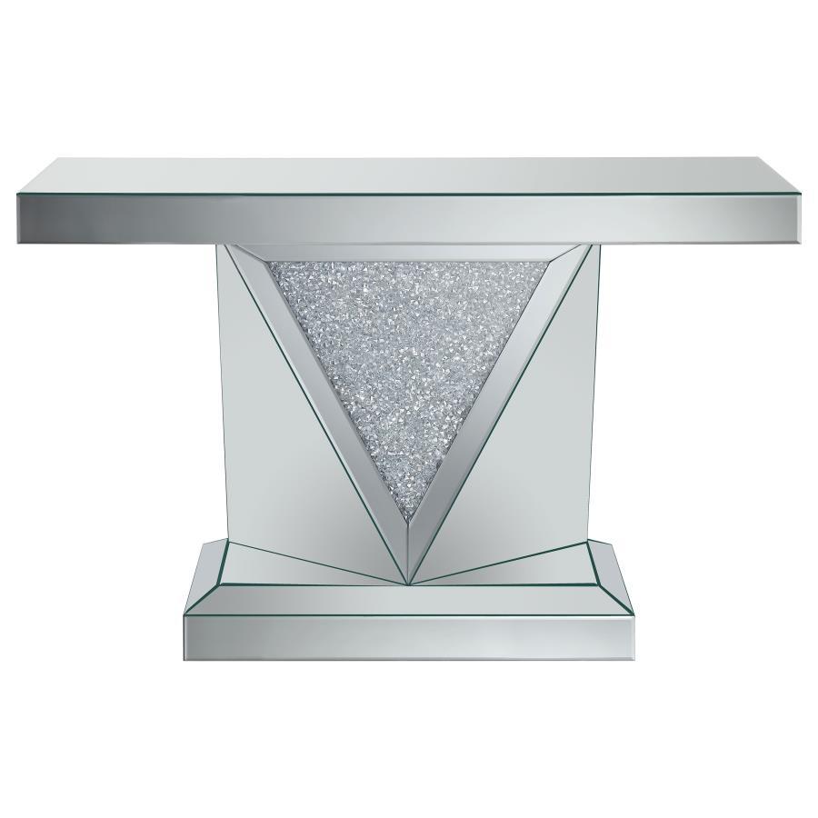 Amore Mirrored Acrylic Entryway Sofa Console Table