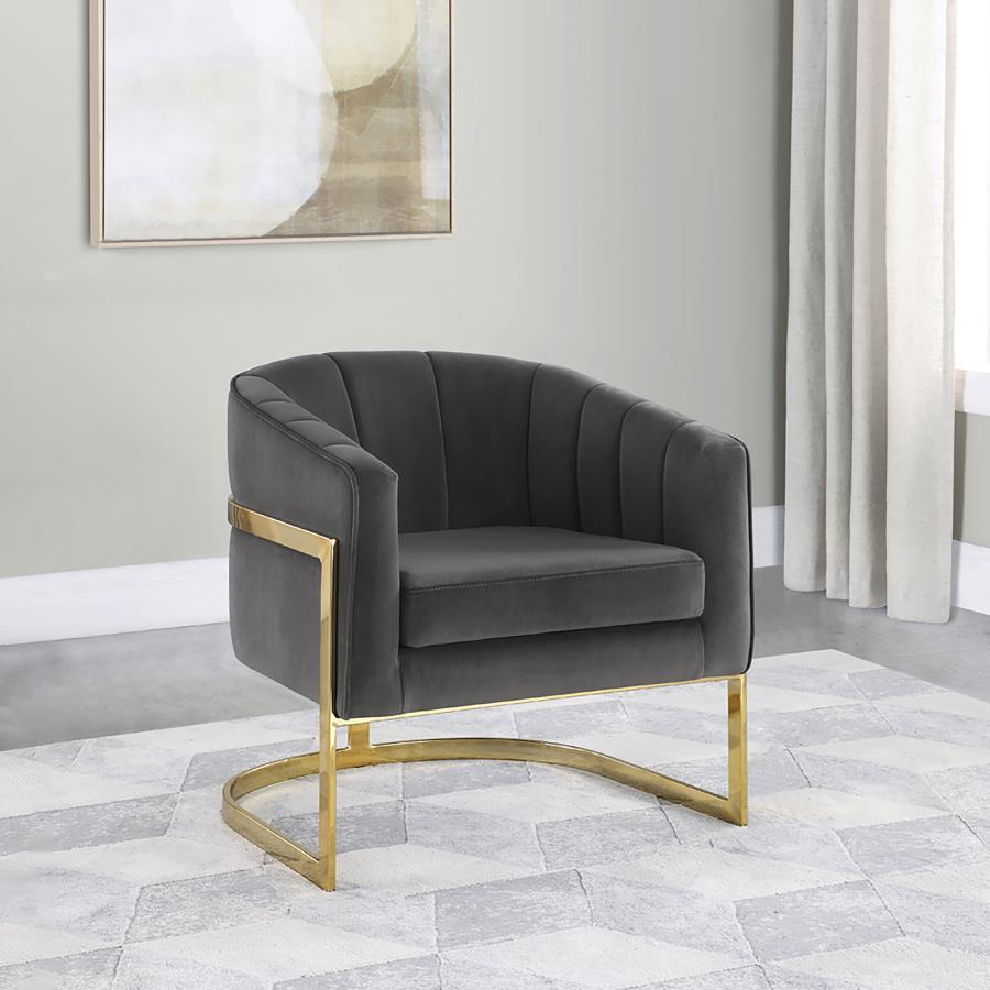 Alamor Upholstered Barrel Back Accent Chair