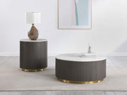 Jason - Round Marble Coffee Table Set