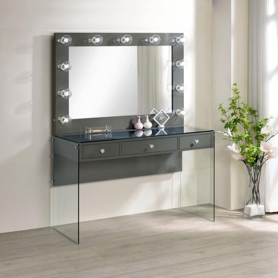 Afshan - 3-Drawer Vanity Set with Lighting