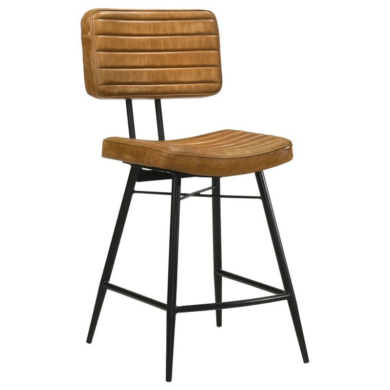 Partridge Leather Counter Chair Set of 2