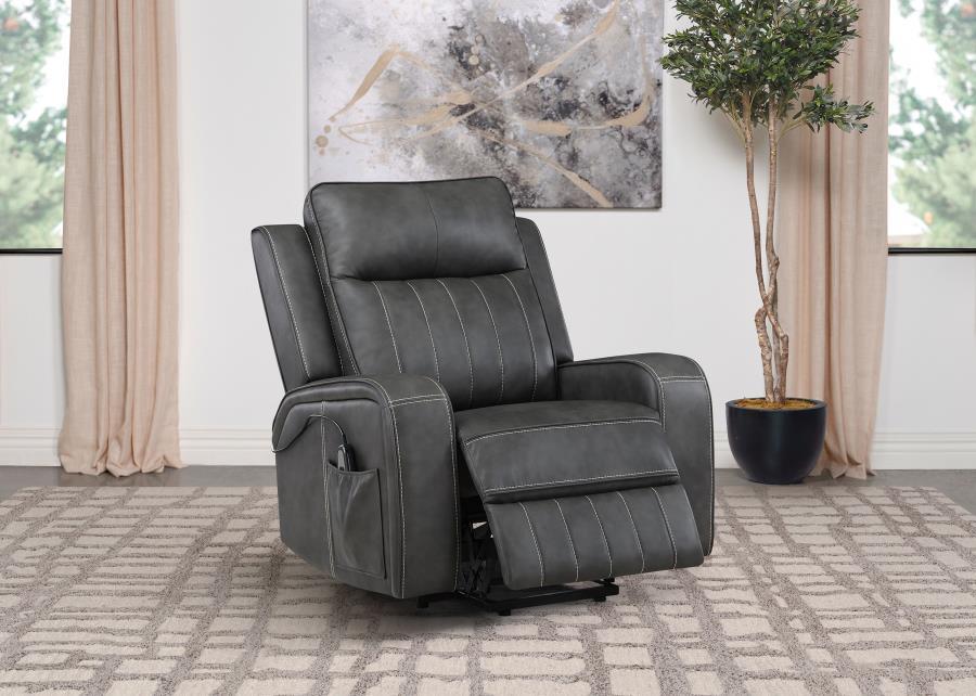 Raelynn Upholstered Track Arm Recliner