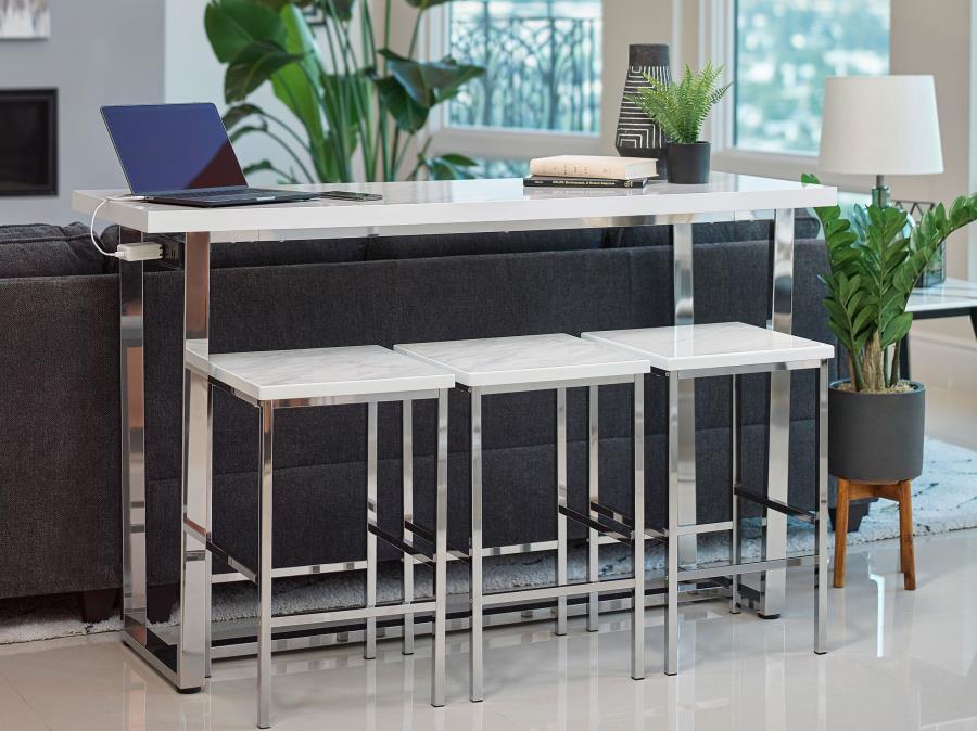 Marmot 4-Piece Rectangular Counter Height Table Set