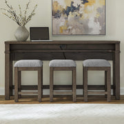 Cascade Falls 4 Piece Console Bar Table Set