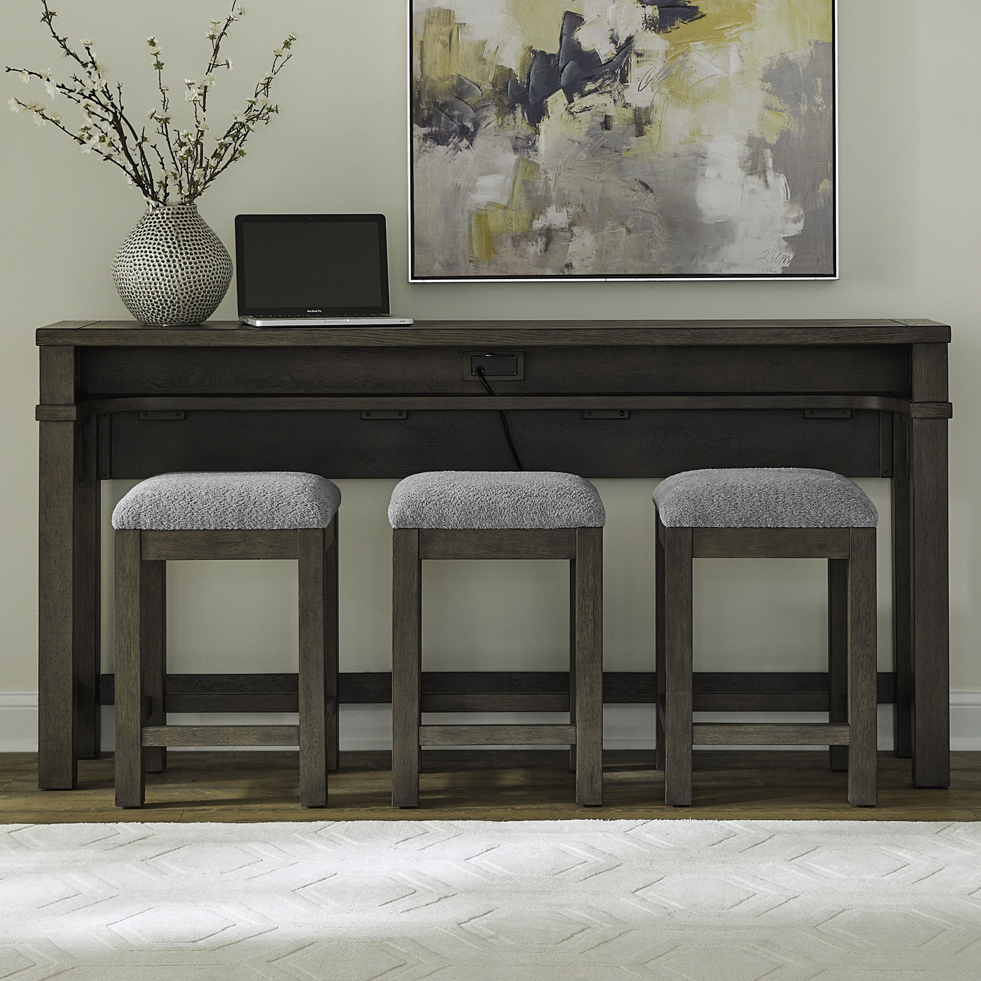 Cascade Falls 4 Piece Console Bar Table Set