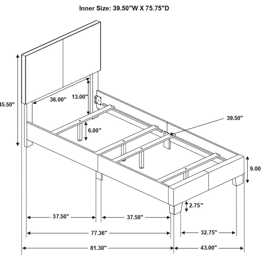 Dorian Upholstered Panel Bed