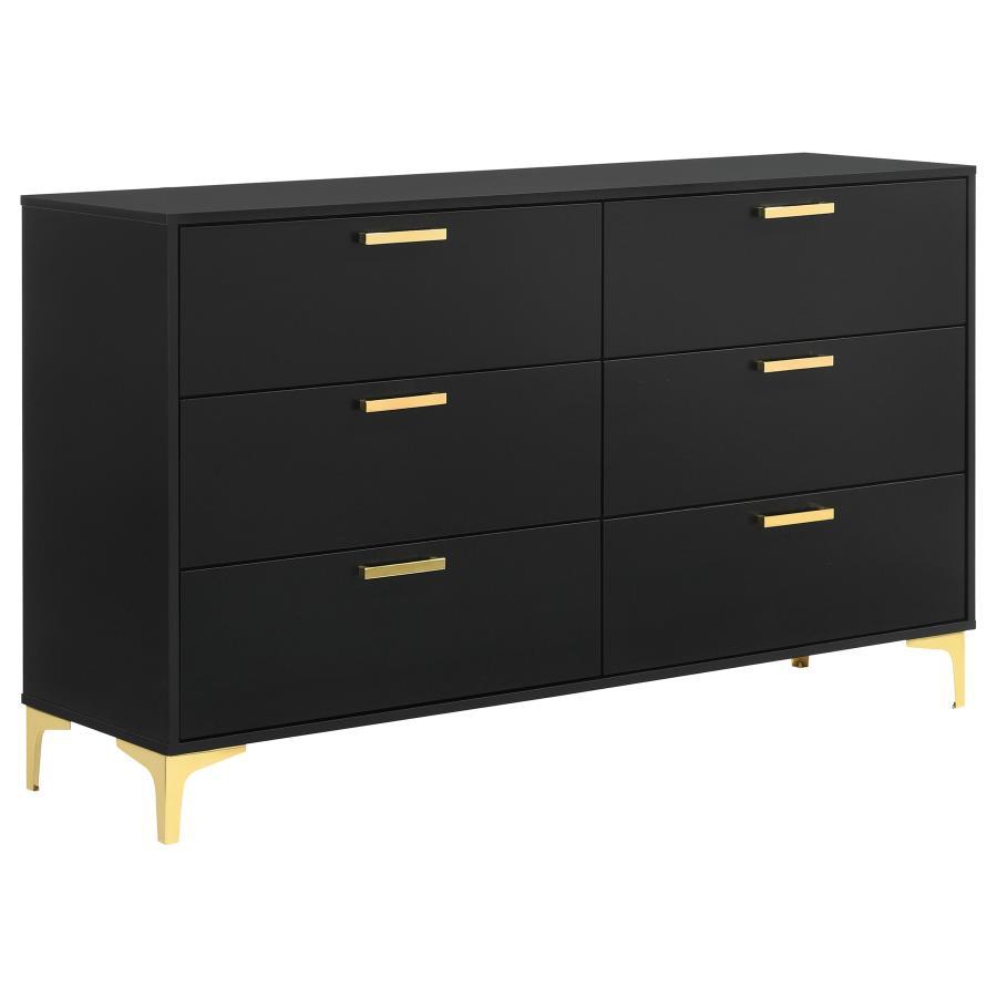 Kendall 6-Drawer White Dresser