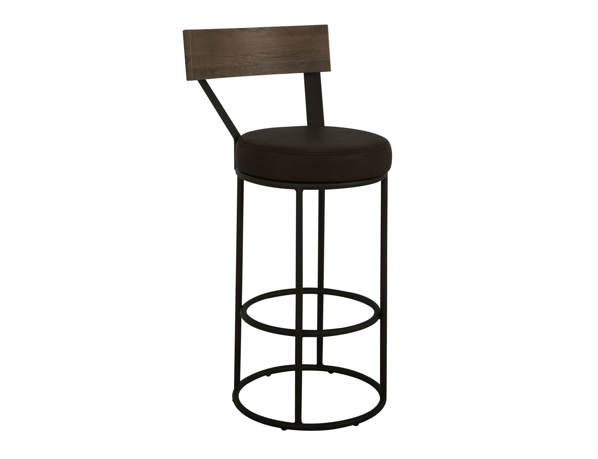 Xel-Ha 30" Upholstered Barstool in Dark Chocolate