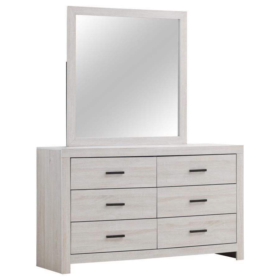 Brantford 6-Drawer Dresser with Mirror