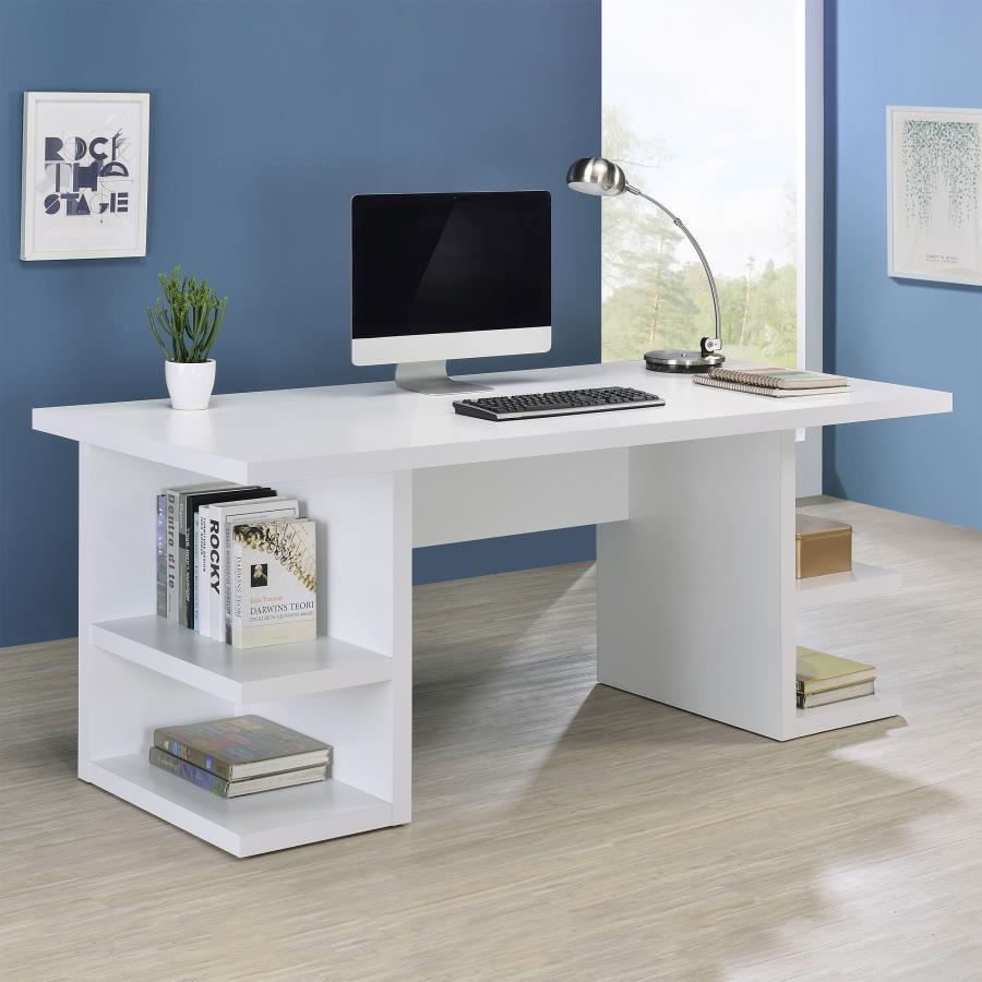 Alice 4-Shelf Engineered Wood Writing Desk
