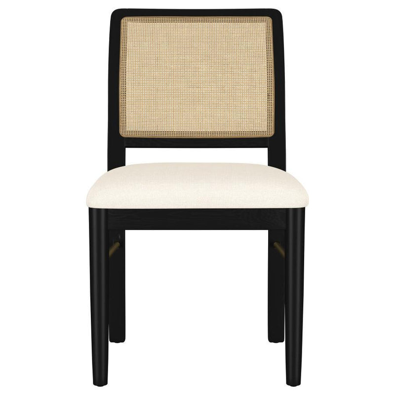 Dining Side Chairs with Handwoven Cane Back