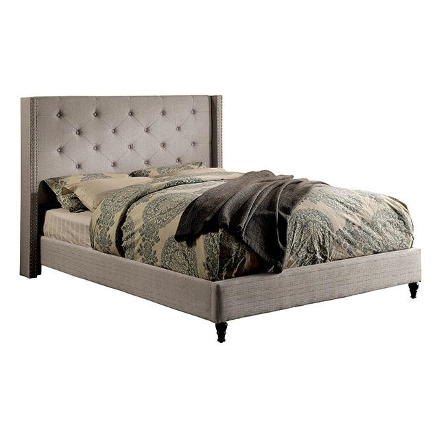 Anabelle E.King Bed Purple & Natural