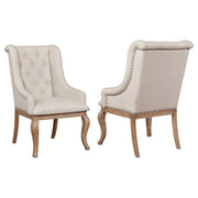 Brockway 2-Piece Upholstered Dining Arm Chair Set