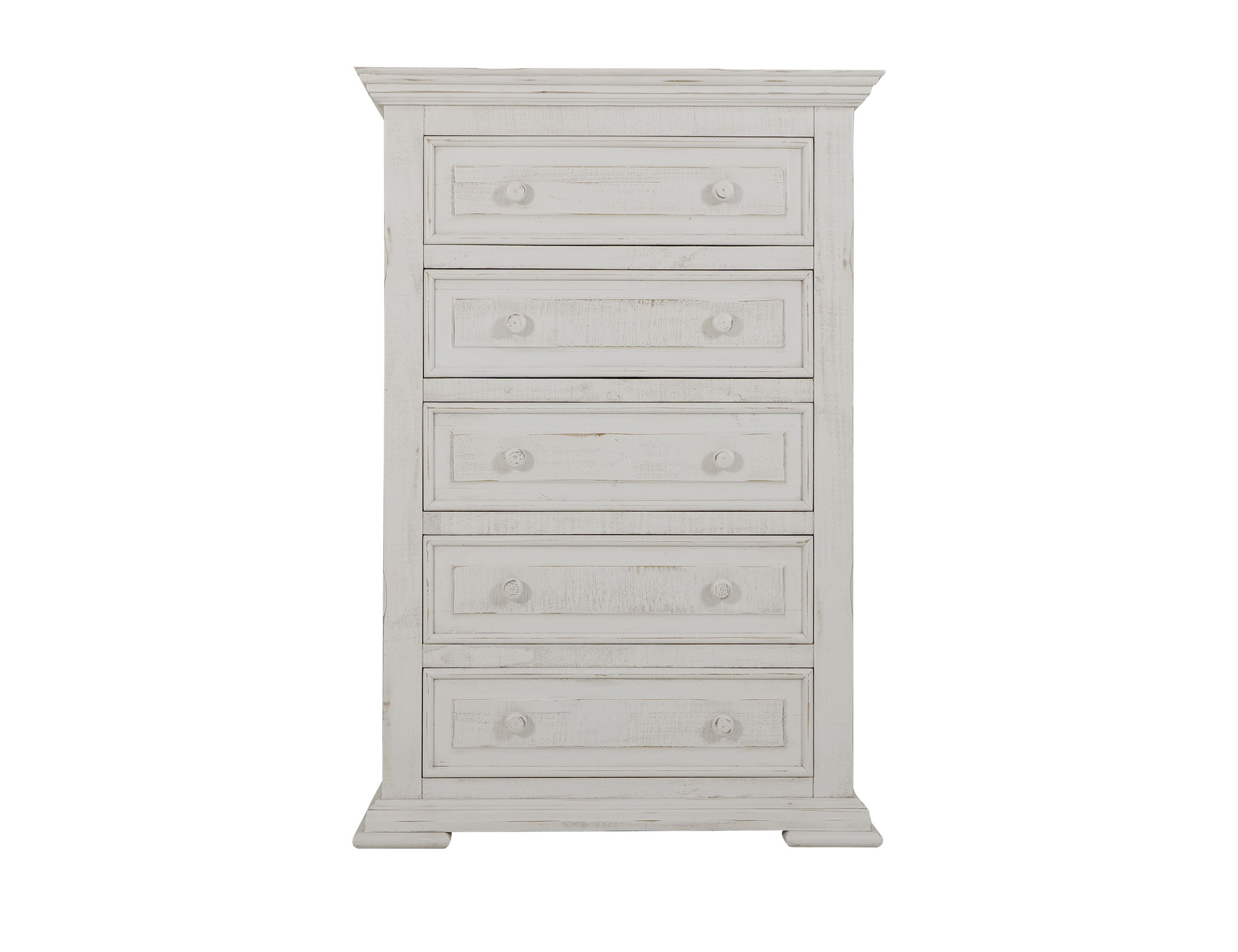 Terra 5 Drawer Chest Solid Pine Wood