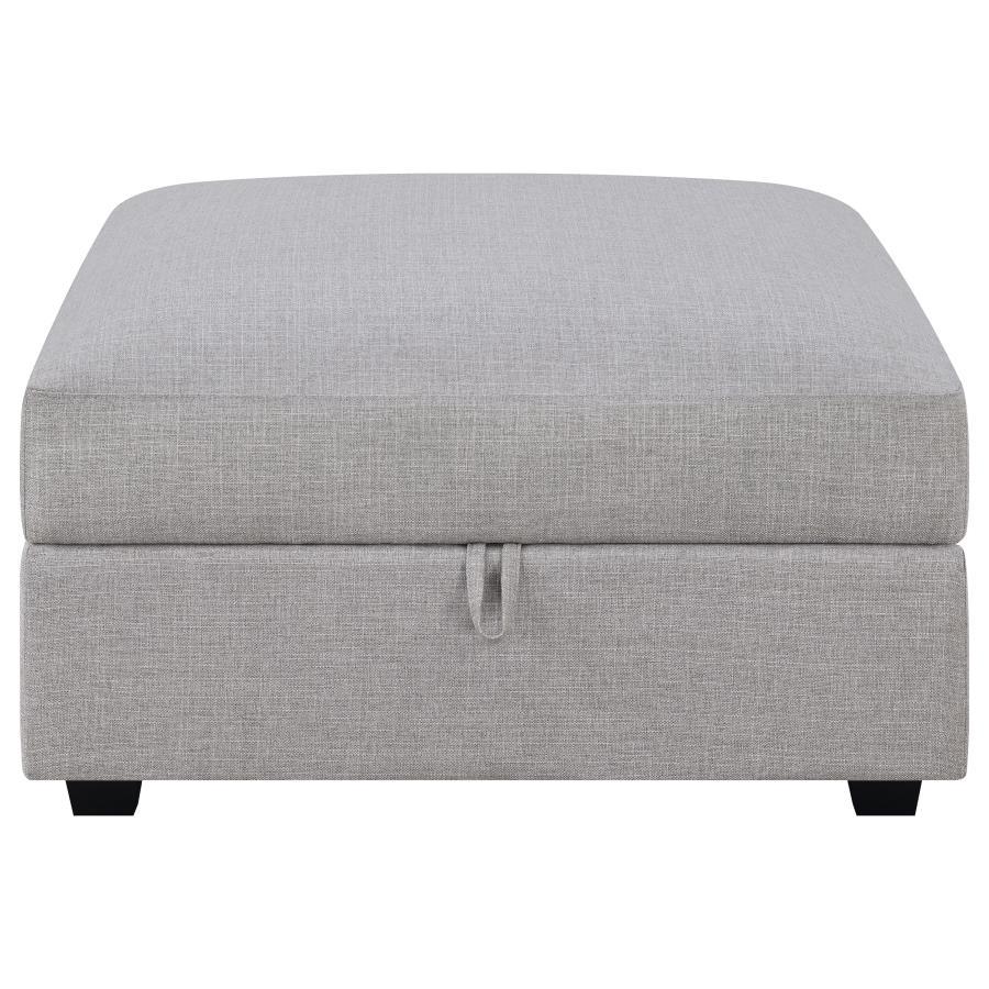Cambria Square Upholstered Storage Ottoman