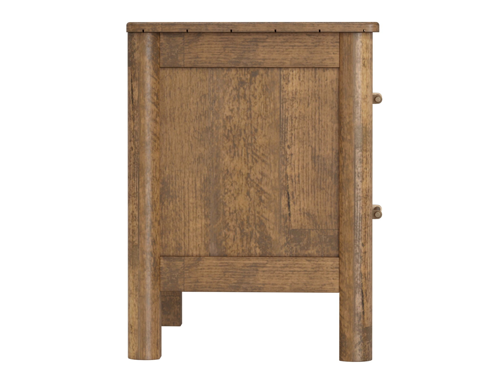 Olimpia Towny Brown 2-Drawer Nightstand