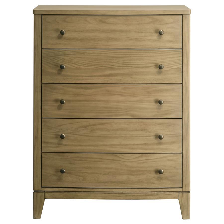 Granada 5-Drawer Bedroom Chest in Natural Pine
