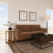 Selma - Velvet Upholstered Crescent Arm Sofa