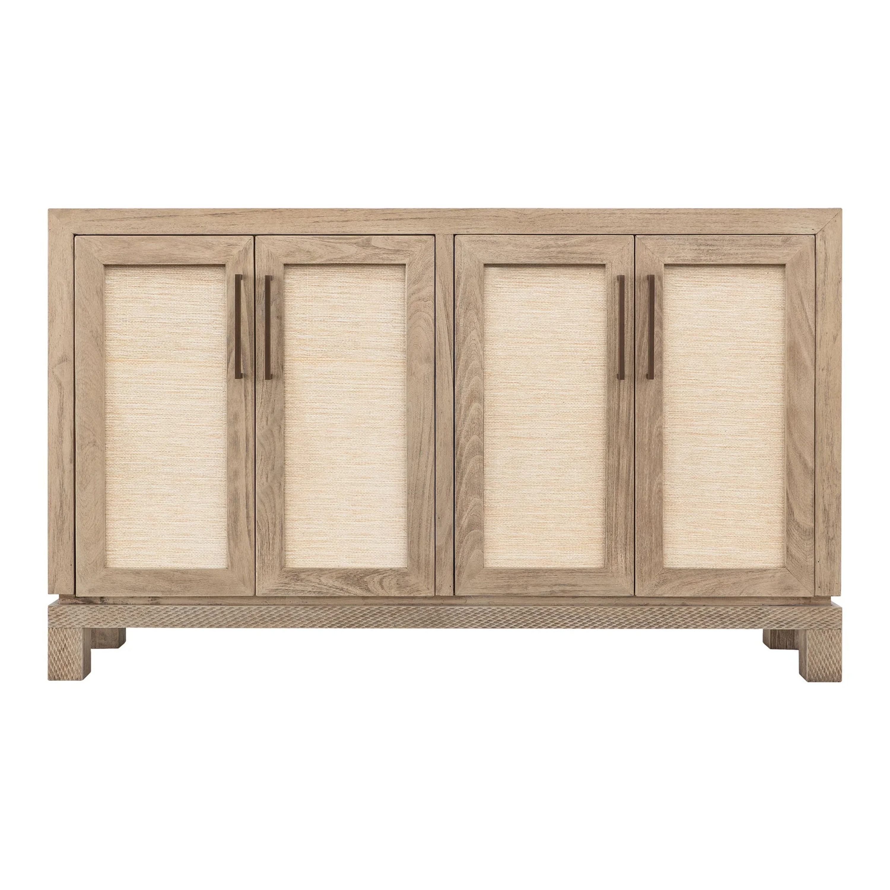 Solara 4-Door Console with Woven Yucca Fiber Panels