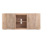 Balam 2-Door TV Stand in Ivory White
