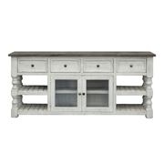 Stone - 3 Drawer 2 Glass Door with TV Stand