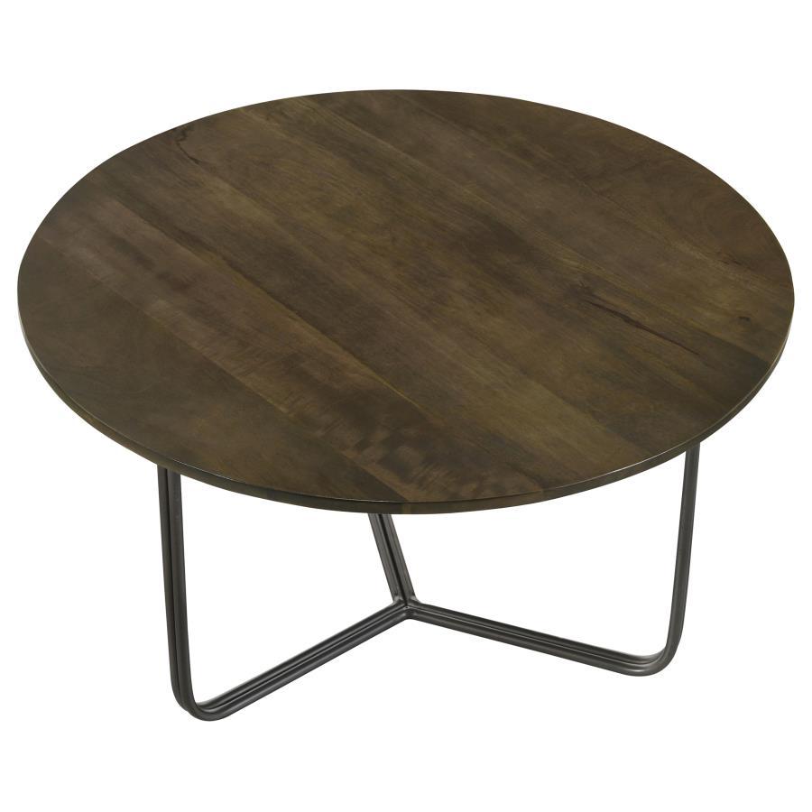 Yaritza Round Mango Wood Coffee Table