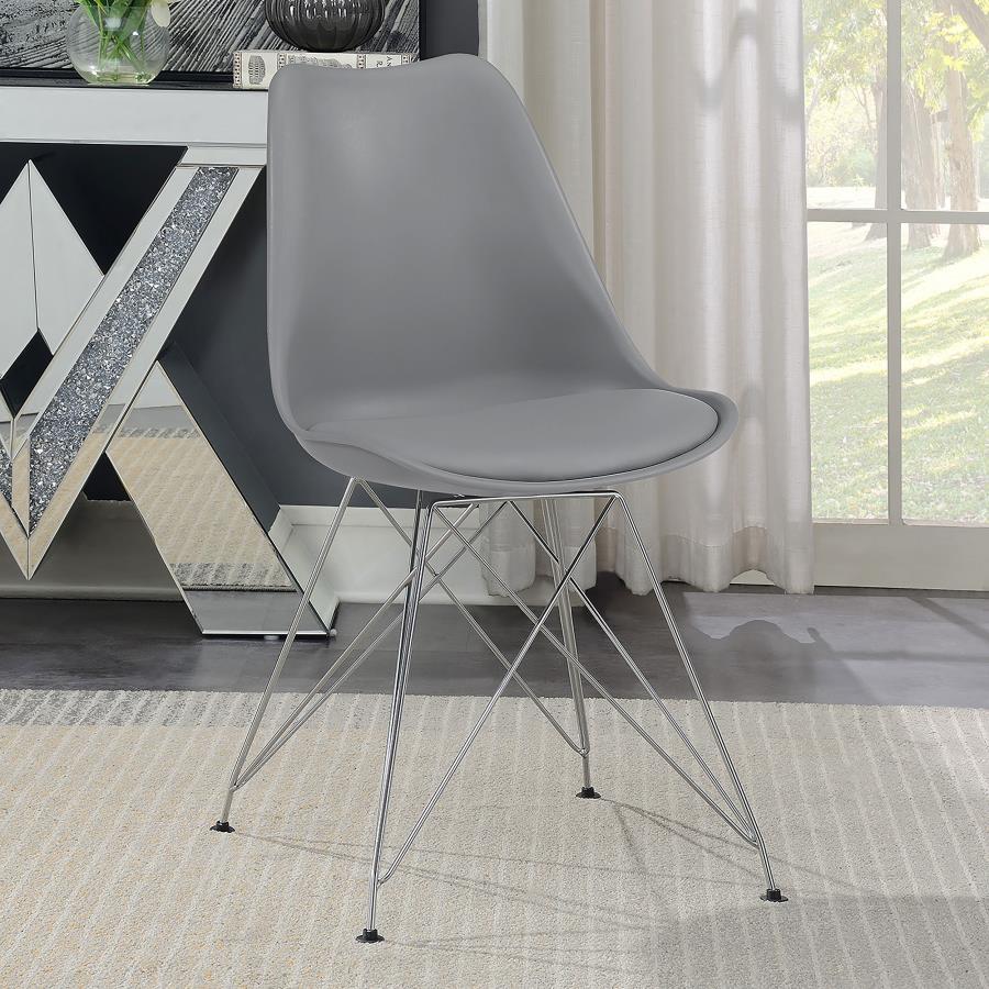 2-Piece Polypropylene Dining Side Chair Se