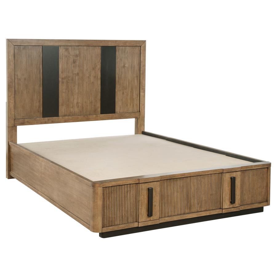 Terrace 2-Drawer Storage Bed in Ash Brown