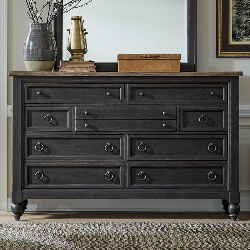 Americana Farmhouse 9 Drawer Dresser