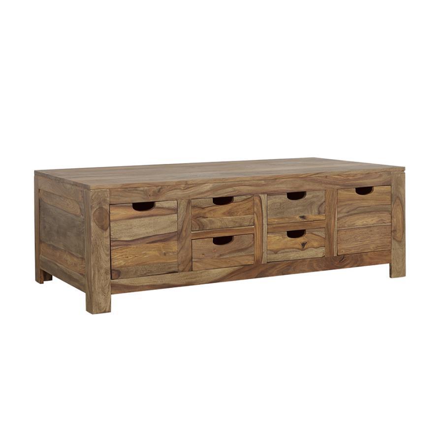 Esther 6-Drawer Solid Wood Coffee Table