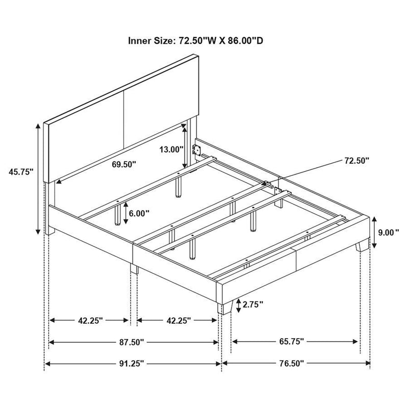 Dorian Upholstered Panel Bed