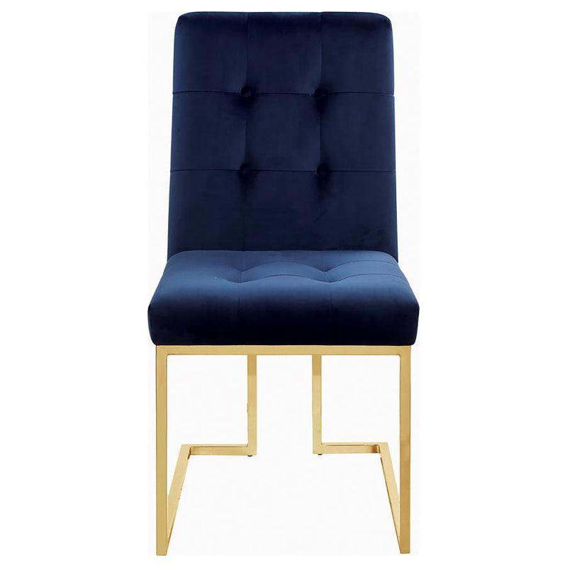Cisco Velvet Upholstered Dining Side Chair Set of 2