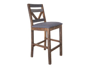 Loft - Barstool (Set of 2) - Two Tone Gray / Brown