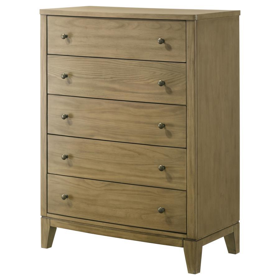 Granada 5-Drawer Bedroom Chest in Natural Pine