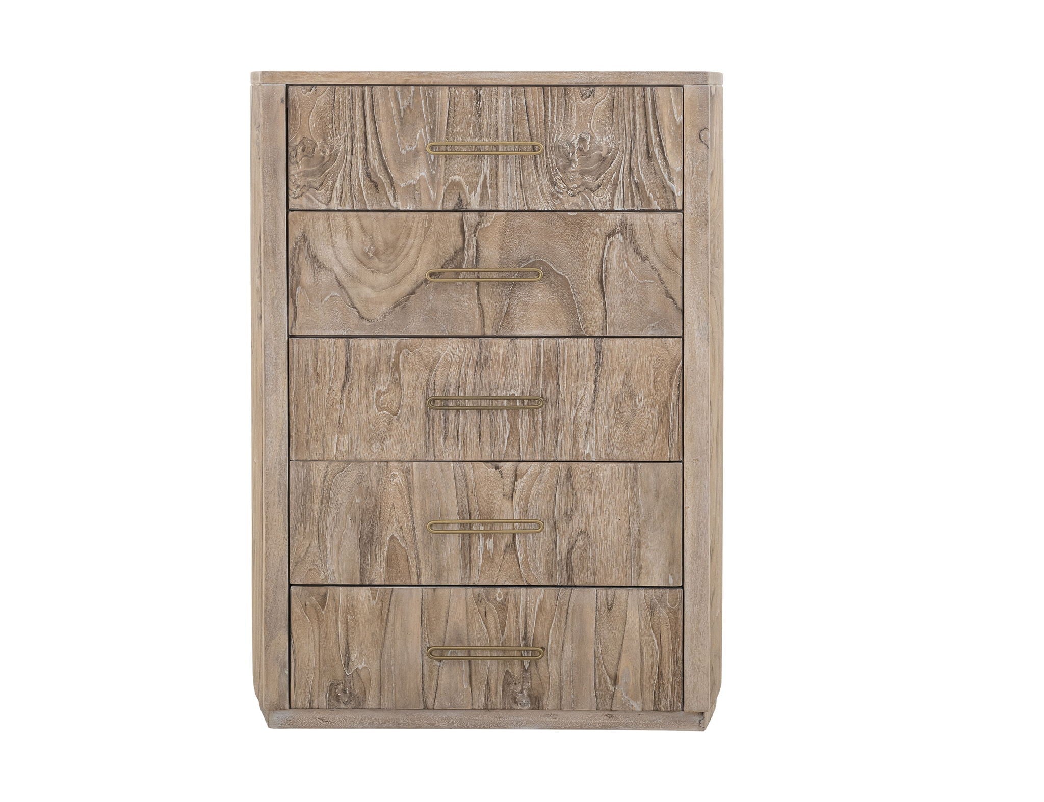 Balam 5-Drawer Chest in Ivory White