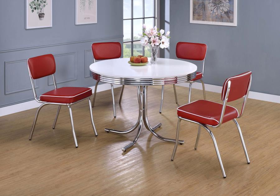 5-Piece Round Dining Table Set