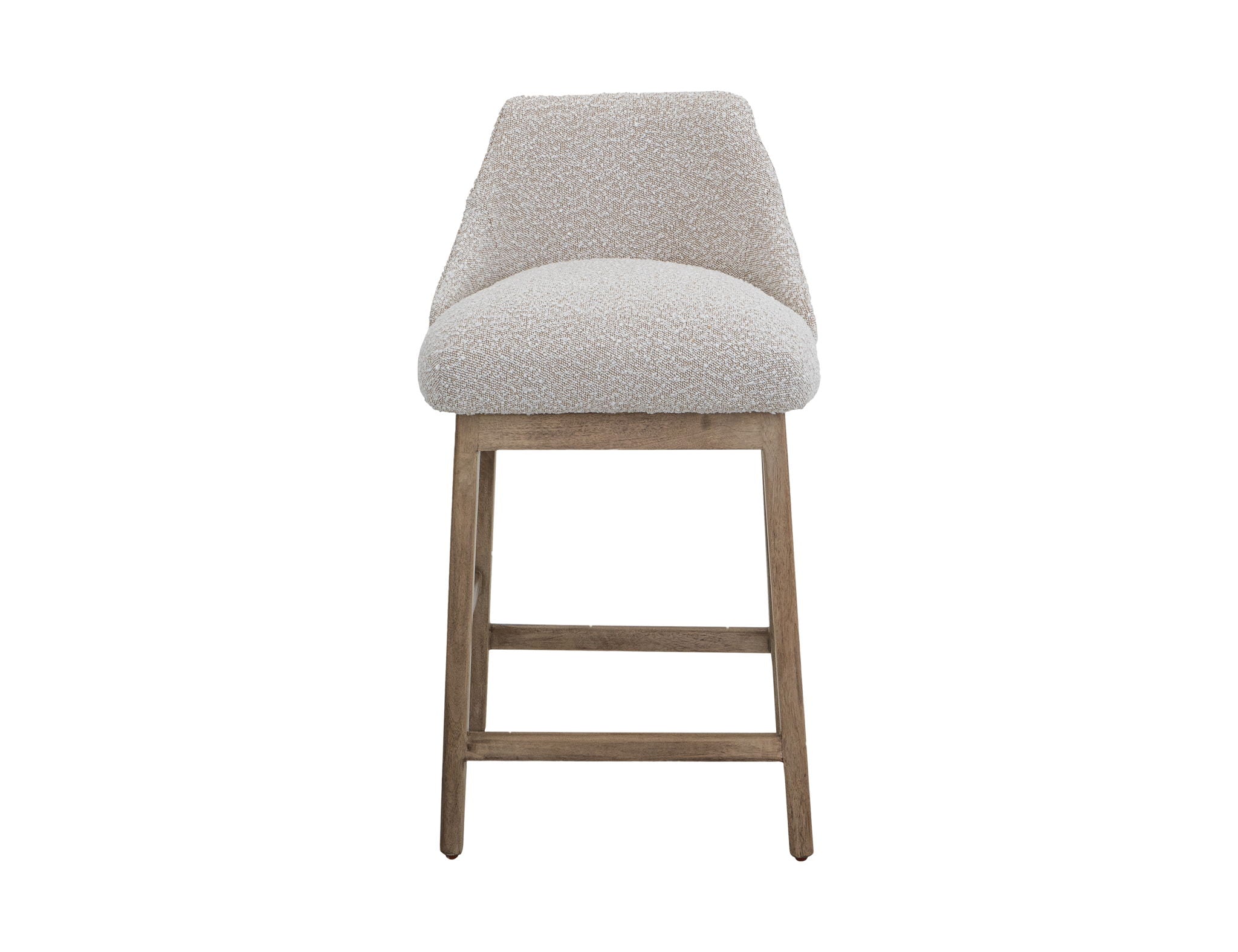 Emma Upholstered Barstool with Wooden Frame
