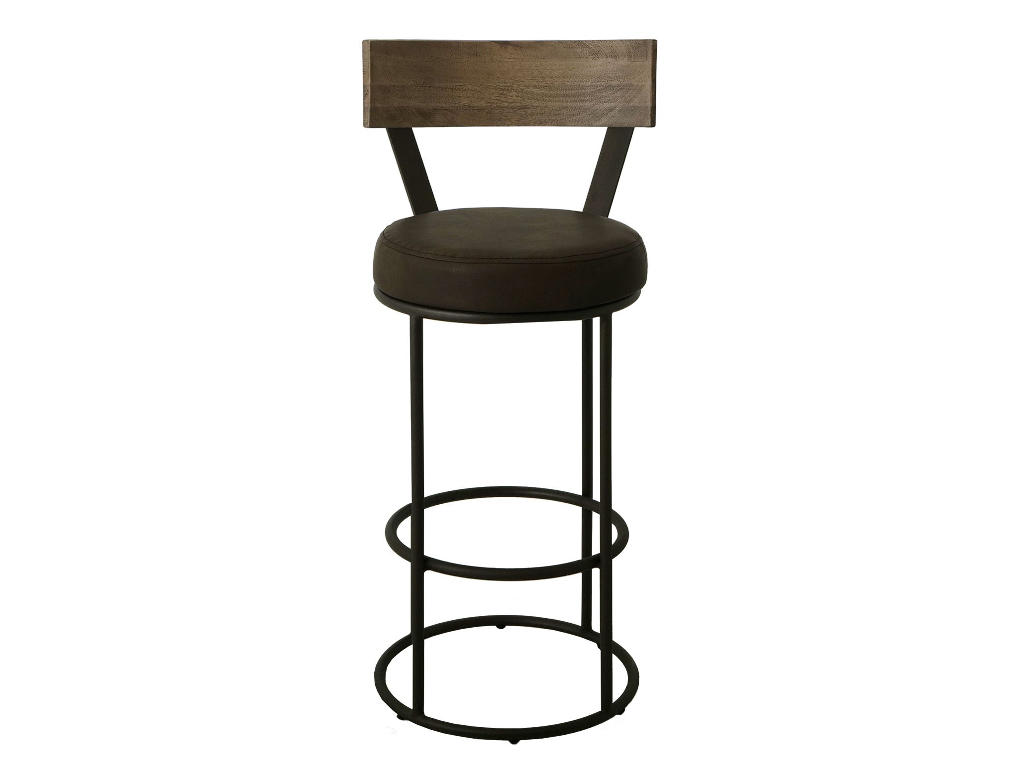 Xel-Ha 30" Upholstered Barstool in Dark Chocolate